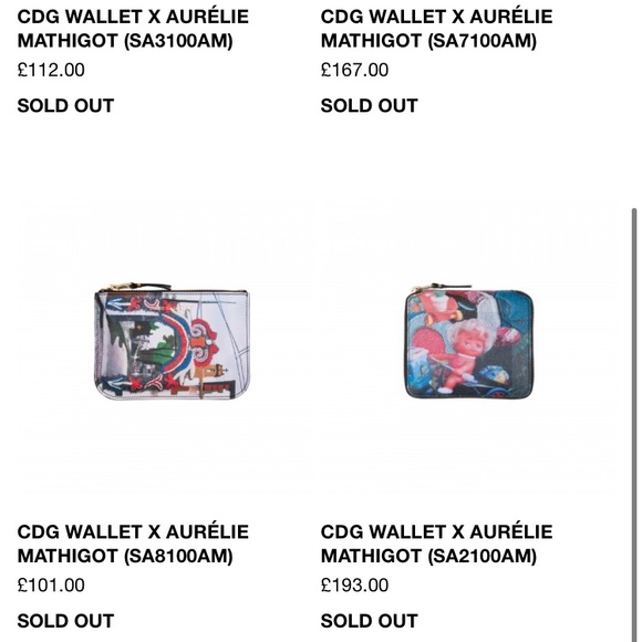 Rare Comme Des Garçon Aurelie Mathigot wallet - Picture 8 of 9
